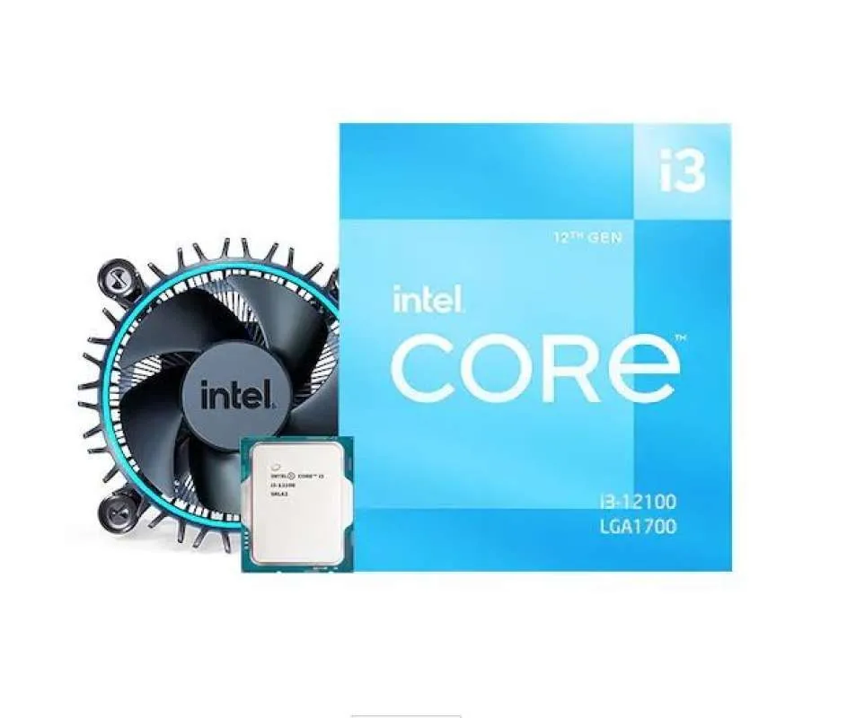 Procesador Intel Core i3-12100F LGA 1700 (3.3 GHz-4.3 GHz) Fan/No