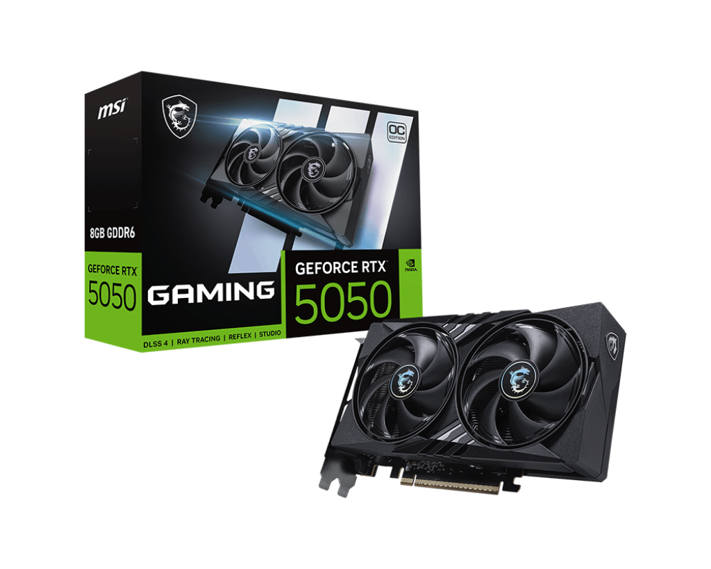 TARJETA DE VIDEO NVIDIA MSI RTX 5050 8GB GAMING OC GDDR6