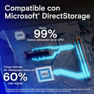 DISCO SSD M.2 CRUCIAL 4 TB T700 Gen5 NVMe 2280 DISIPADO - Imagen 3