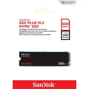 DISCO SSD M.2 SANDISK PLUS 500 GB NVMe G26 2280 - Imagen 1