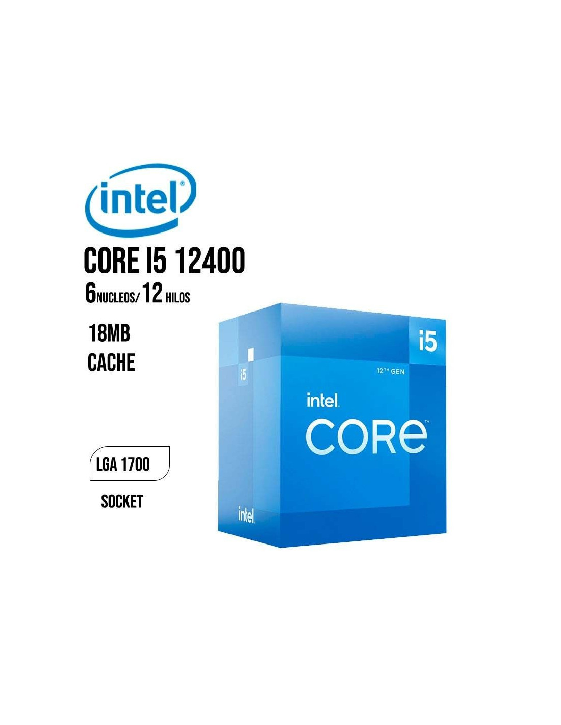 PRO CORE I5 12400 2.5 CACHE 18 MB LGA 1700