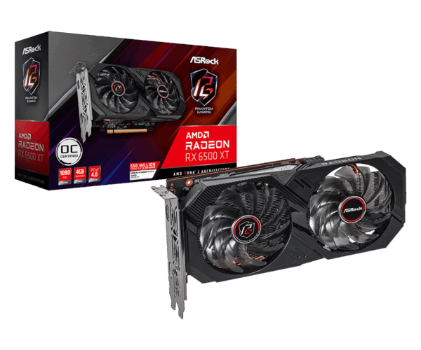 Radeon RX 6500 XT Phantom Gaming D 4GB OC(L1)