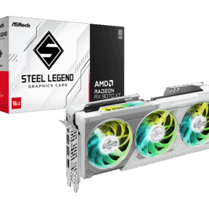 ASROCK RX 9070 XT 16 GB DDR6 STEEL LEGEND - Imagen 1